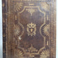 1924 MANUSCRIPT BOOK in ENGLISH antique PAPACY COAT of ARMS BINDING
