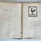 1924 MANUSCRIPT BOOK in ENGLISH antique PAPACY COAT of ARMS BINDING