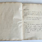 1924 MANUSCRIPT BOOK in ENGLISH antique PAPACY COAT of ARMS BINDING