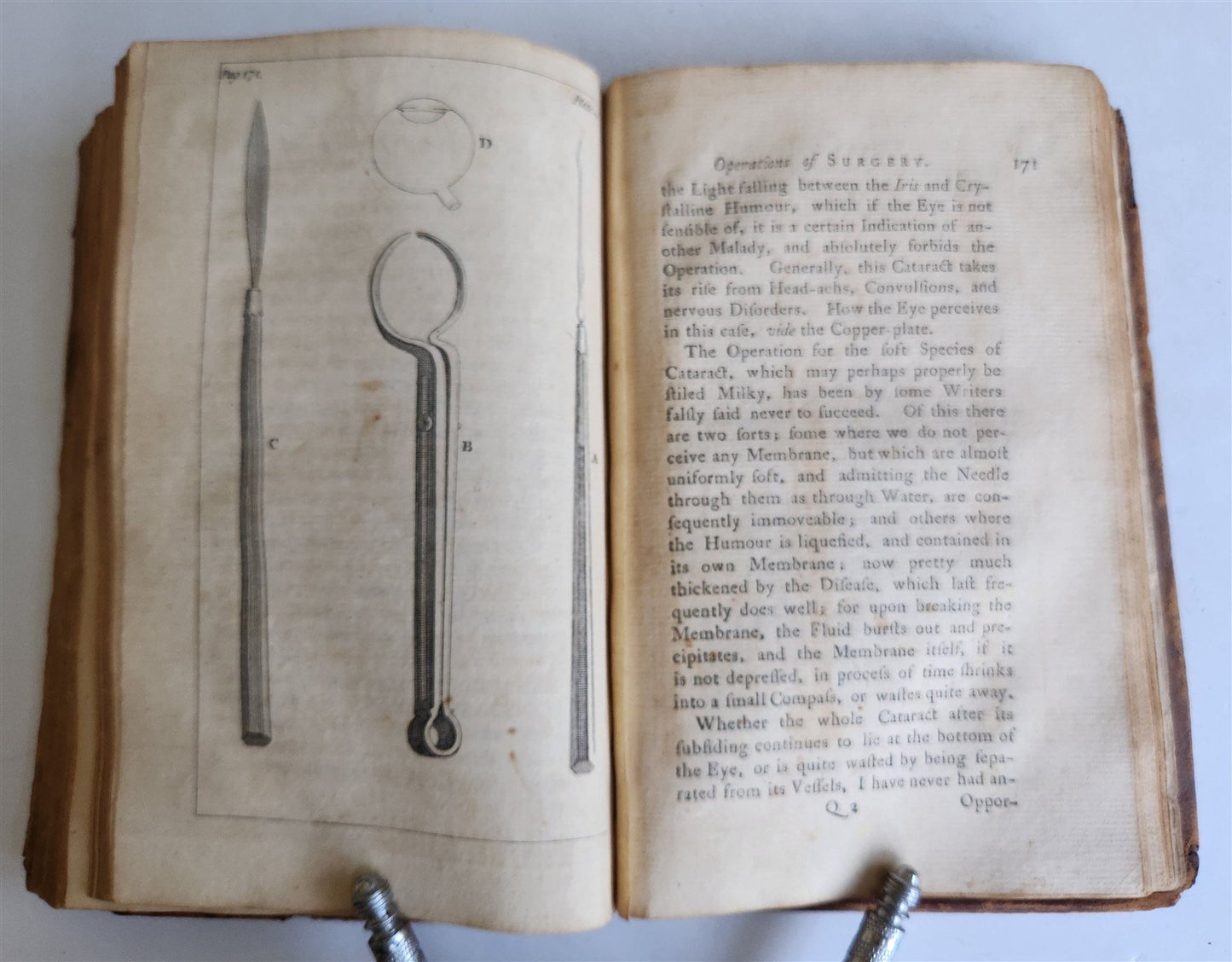 1769 TREATISE on OPERATIONS of SURGERY in ENGLISH antique ILLUSTRATED