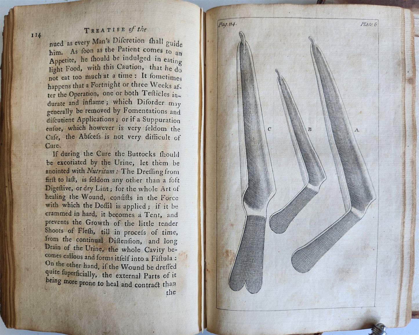 1769 TREATISE on OPERATIONS of SURGERY in ENGLISH antique ILLUSTRATED