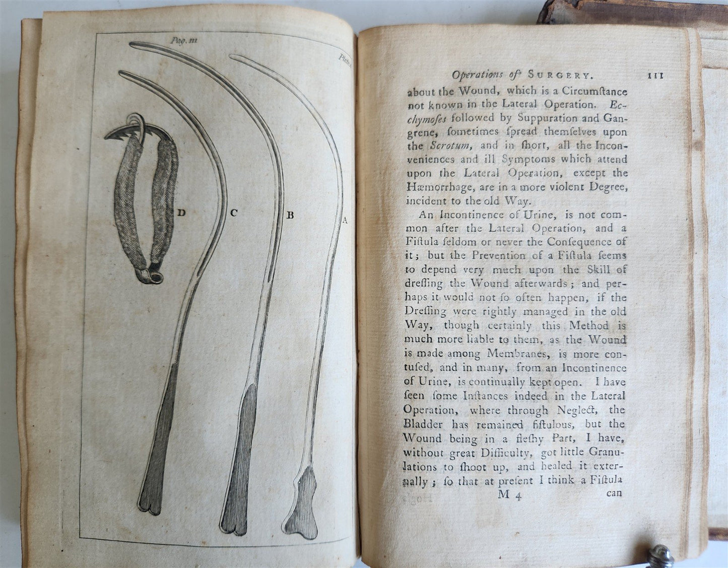 1769 TREATISE on OPERATIONS of SURGERY in ENGLISH antique ILLUSTRATED