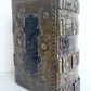 1803 DEVOTIONAL BOOK in CZECH LANGUAGE antique DECORATIVE BRASS BINDING w/CLASPS