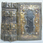 1803 DEVOTIONAL BOOK in CZECH LANGUAGE antique DECORATIVE BRASS BINDING w/CLASPS