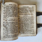 1803 DEVOTIONAL BOOK in CZECH LANGUAGE antique DECORATIVE BRASS BINDING w/CLASPS