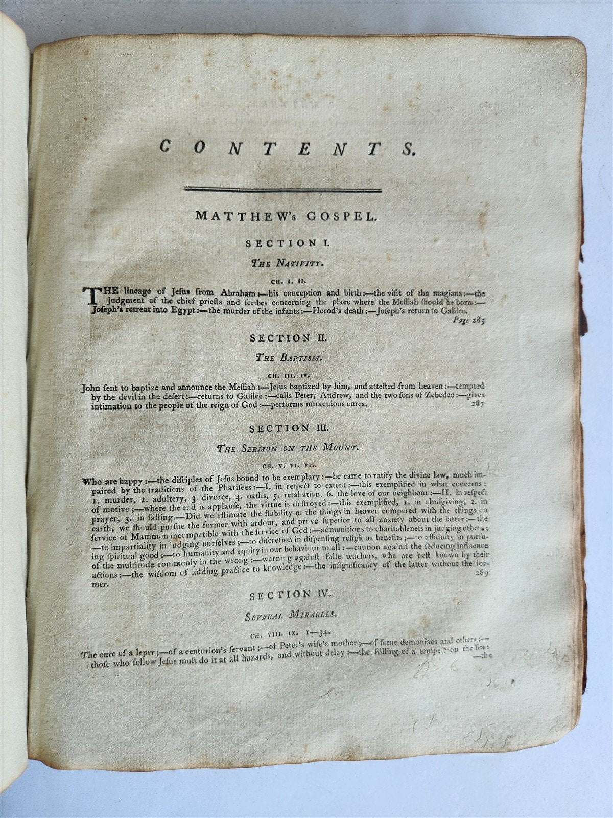 1799 BIBLE in ENGLISH AMERICANA antique Four Gospels PHILADELPHIA