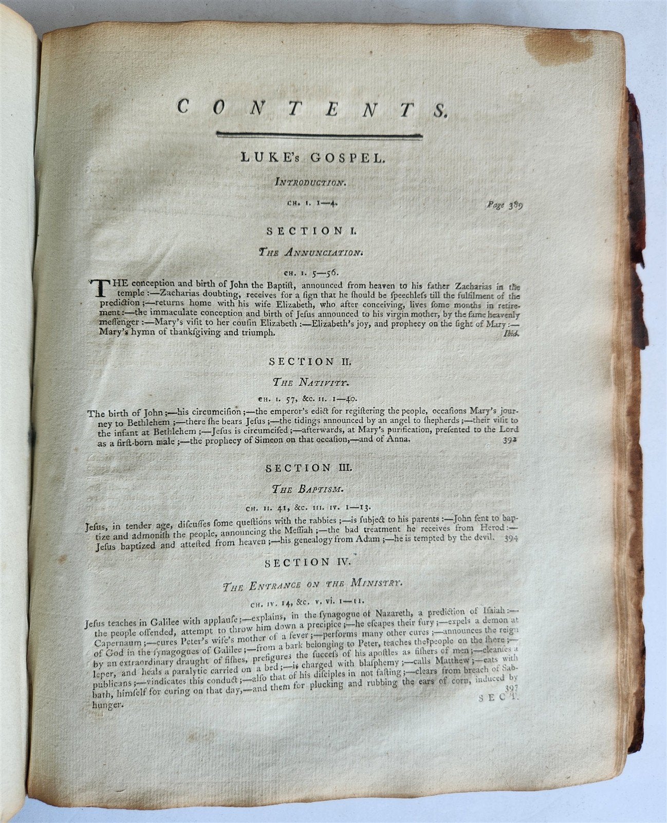 1799 BIBLE in ENGLISH AMERICANA antique Four Gospels PHILADELPHIA