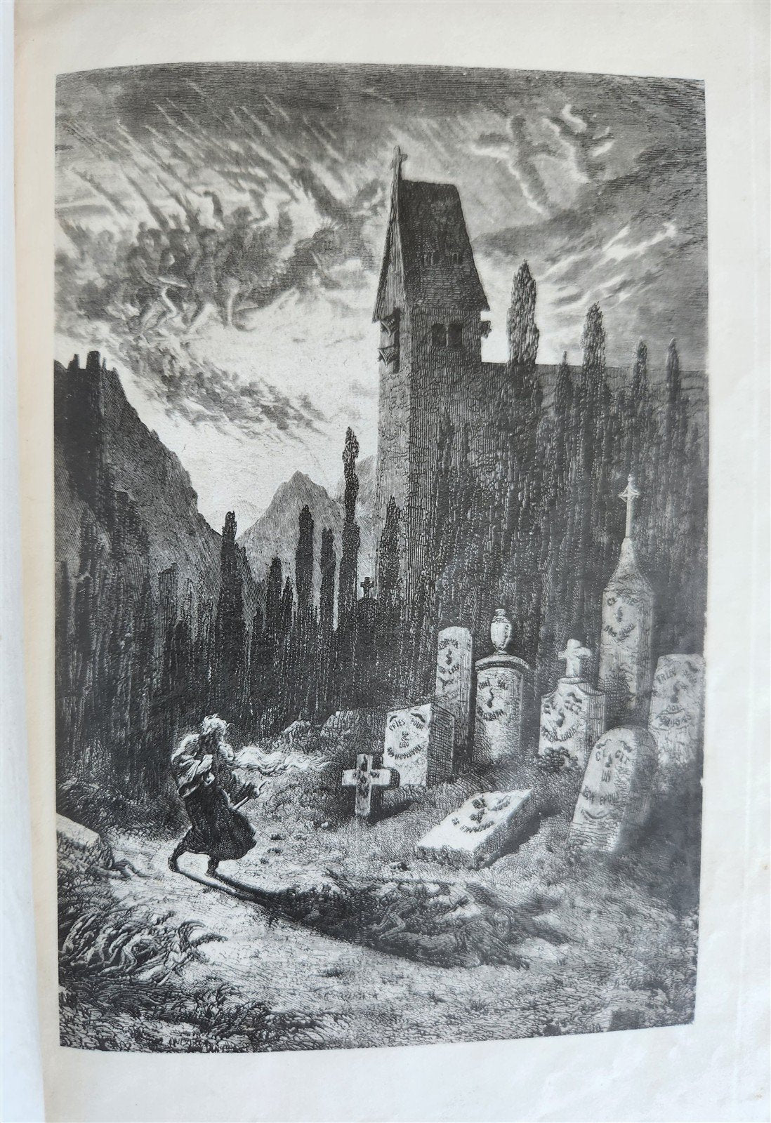 1873 Legend of Wandering Jew ILLUSTRATED by GUSTAVE DORE ANTIQUE