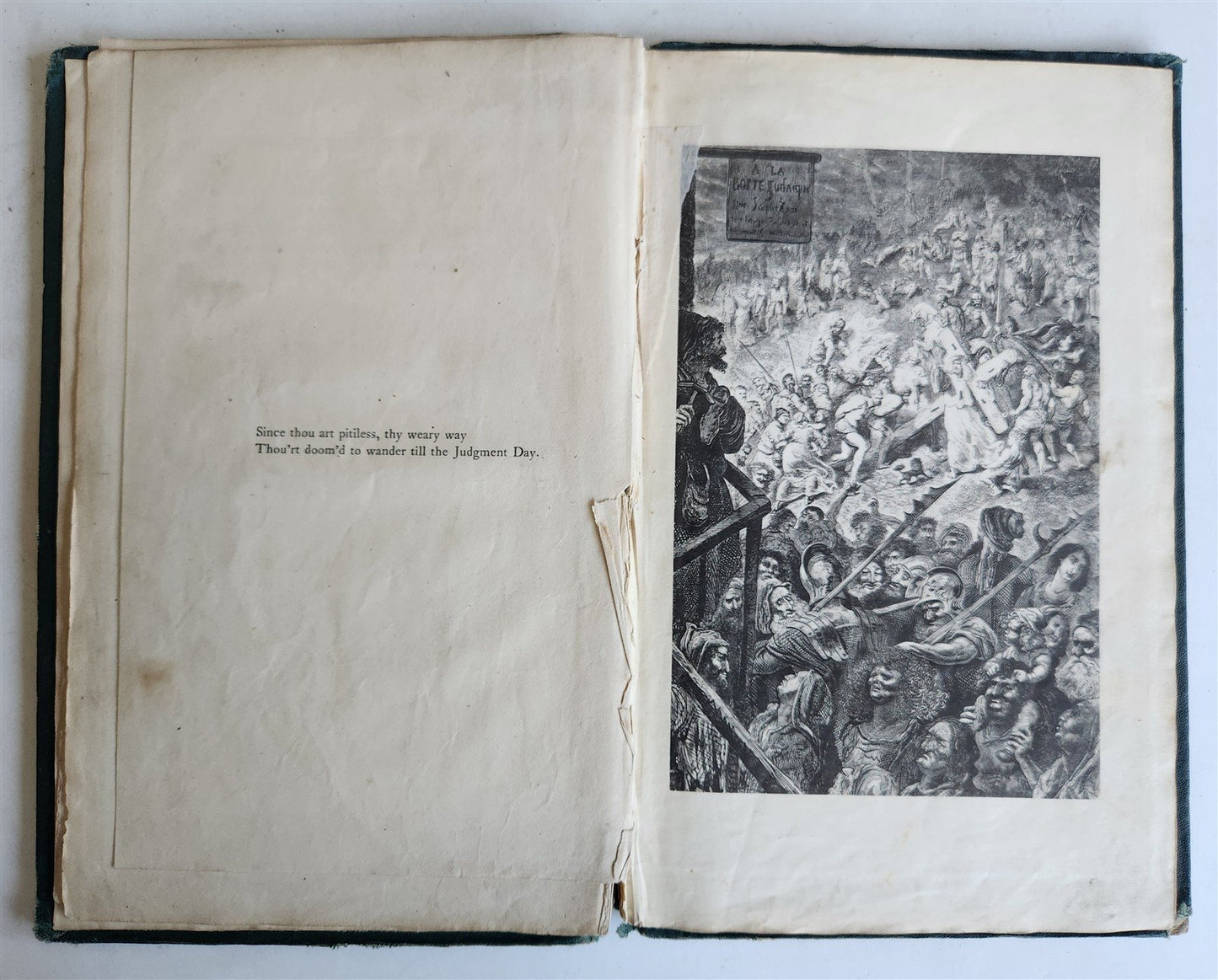 1873 Legend of Wandering Jew ILLUSTRATED by GUSTAVE DORE ANTIQUE
