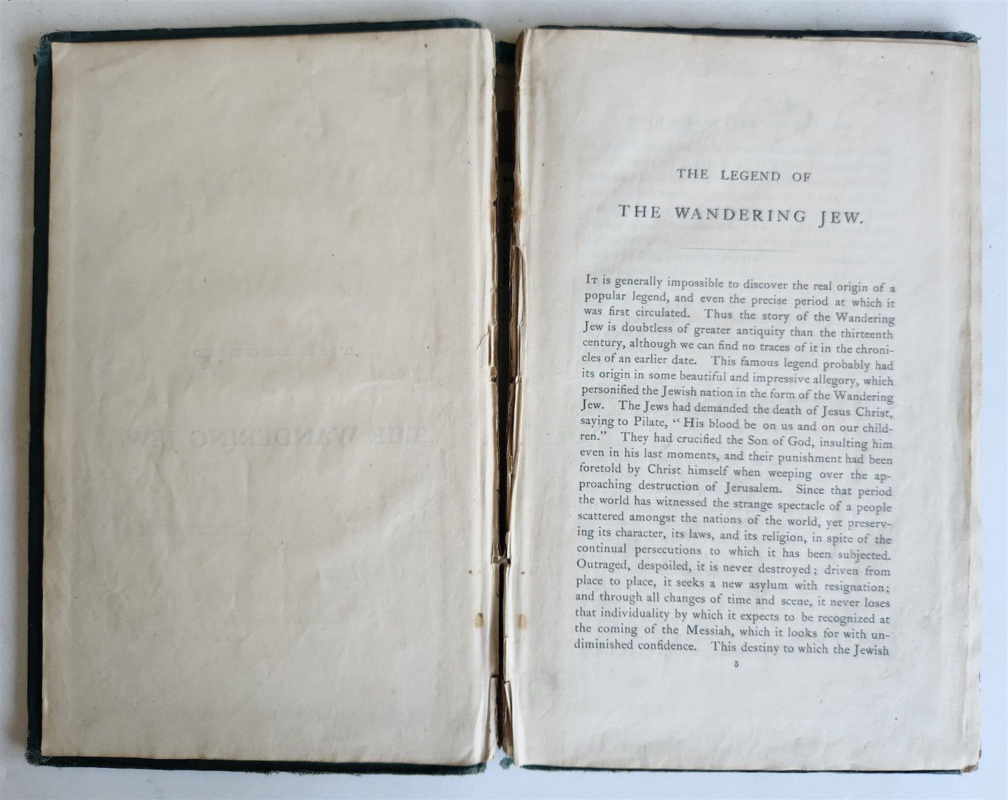 1873 Legend of Wandering Jew ILLUSTRATED by GUSTAVE DORE ANTIQUE