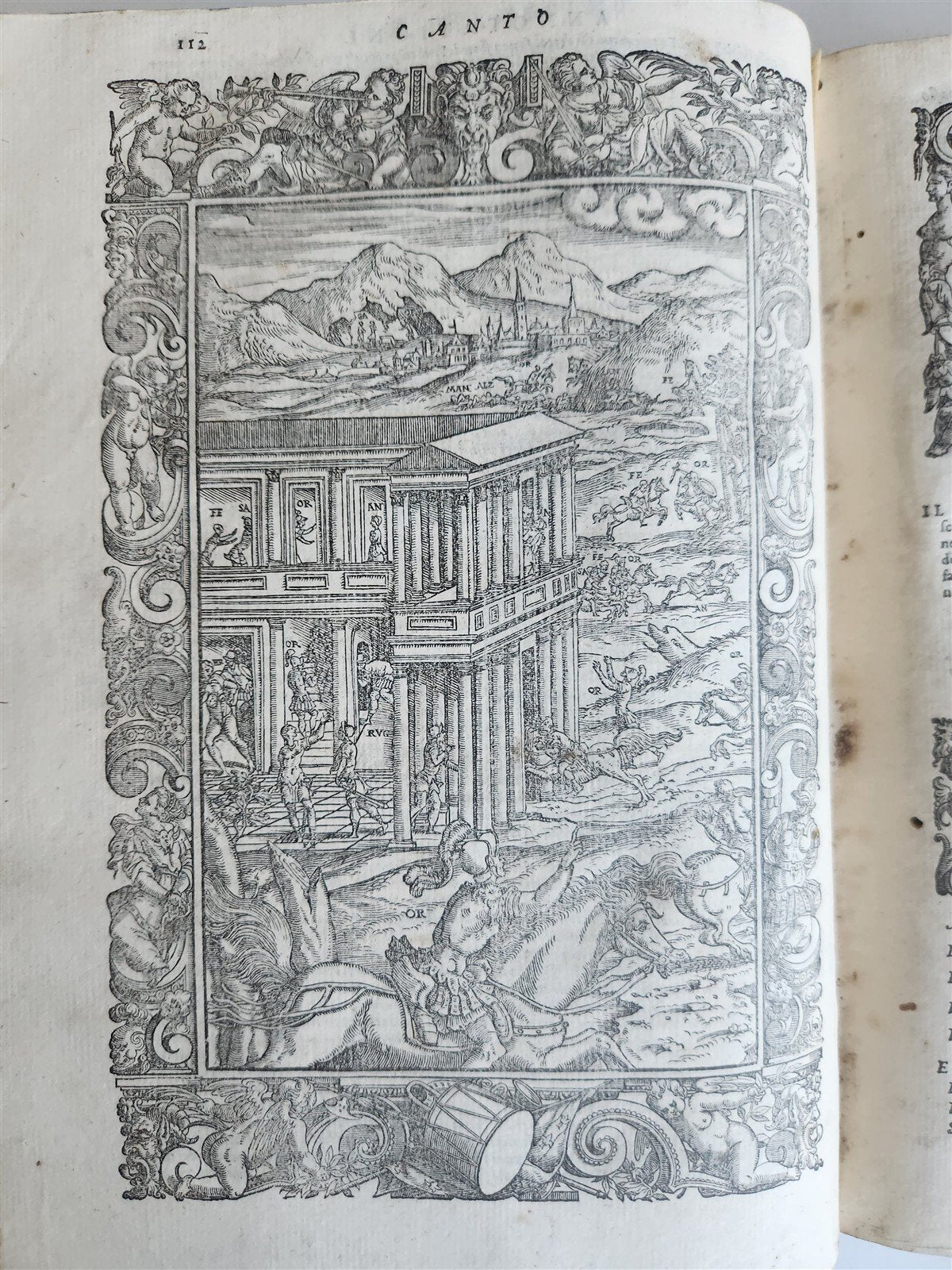 1580 ORLANDO FURIOSO by LUDOVICO ARIOSTO amazingly illustrated ANTIQUE 16th CENT