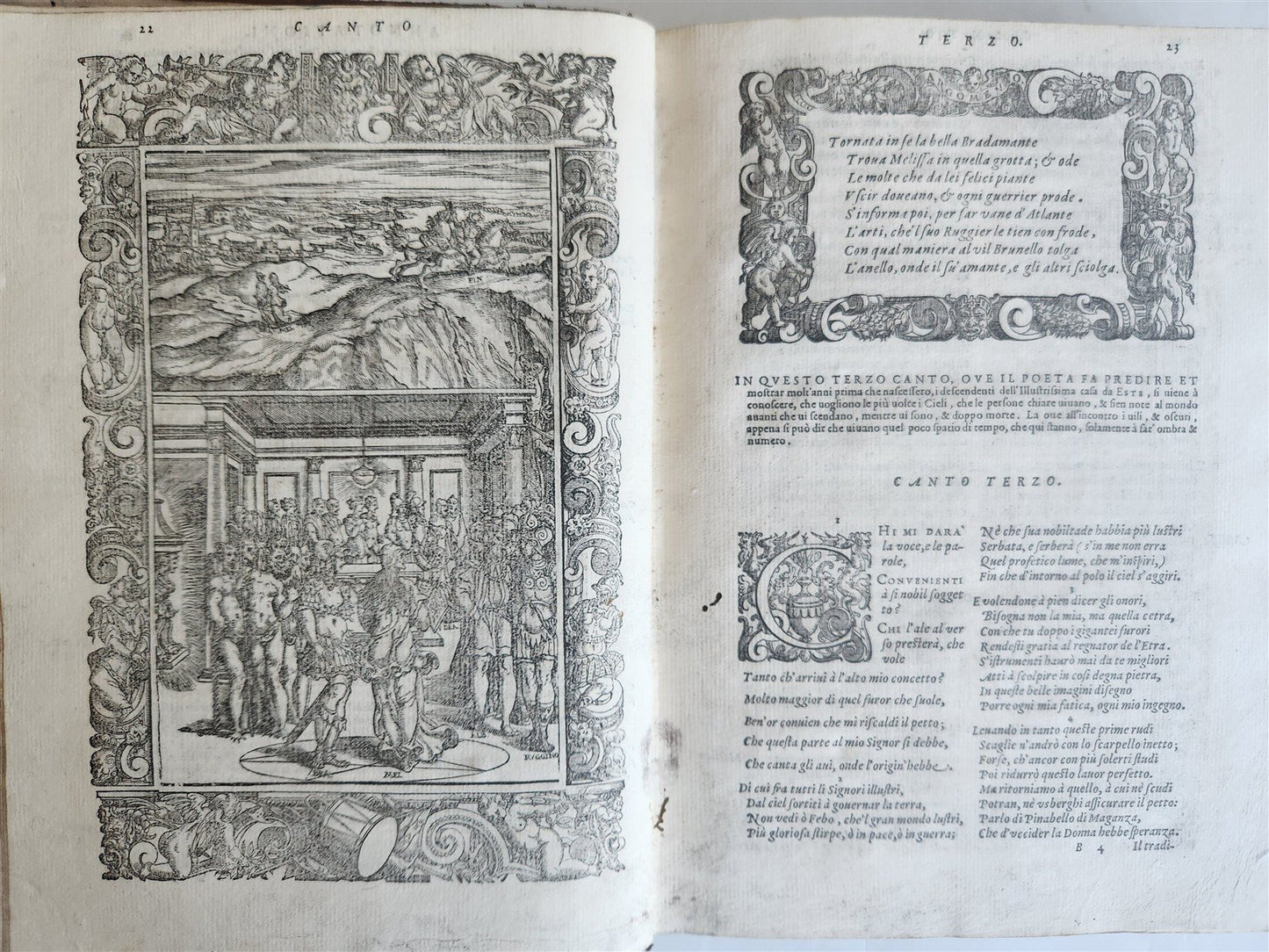 1580 ORLANDO FURIOSO by LUDOVICO ARIOSTO amazingly illustrated ANTIQUE 16th CENT