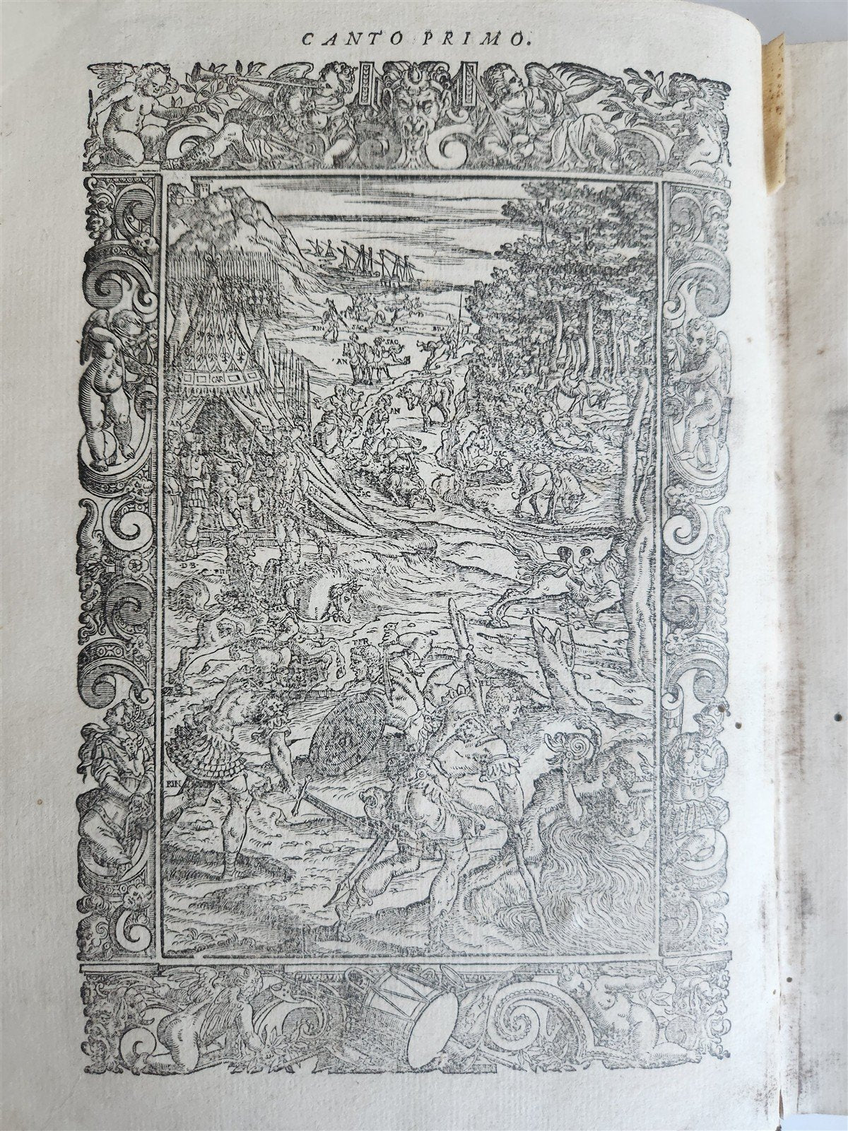 1580 ORLANDO FURIOSO by LUDOVICO ARIOSTO amazingly illustrated ANTIQUE 16th CENT