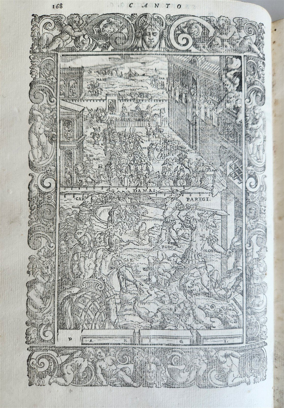 1580 ORLANDO FURIOSO by LUDOVICO ARIOSTO amazingly illustrated ANTIQUE 16th CENT