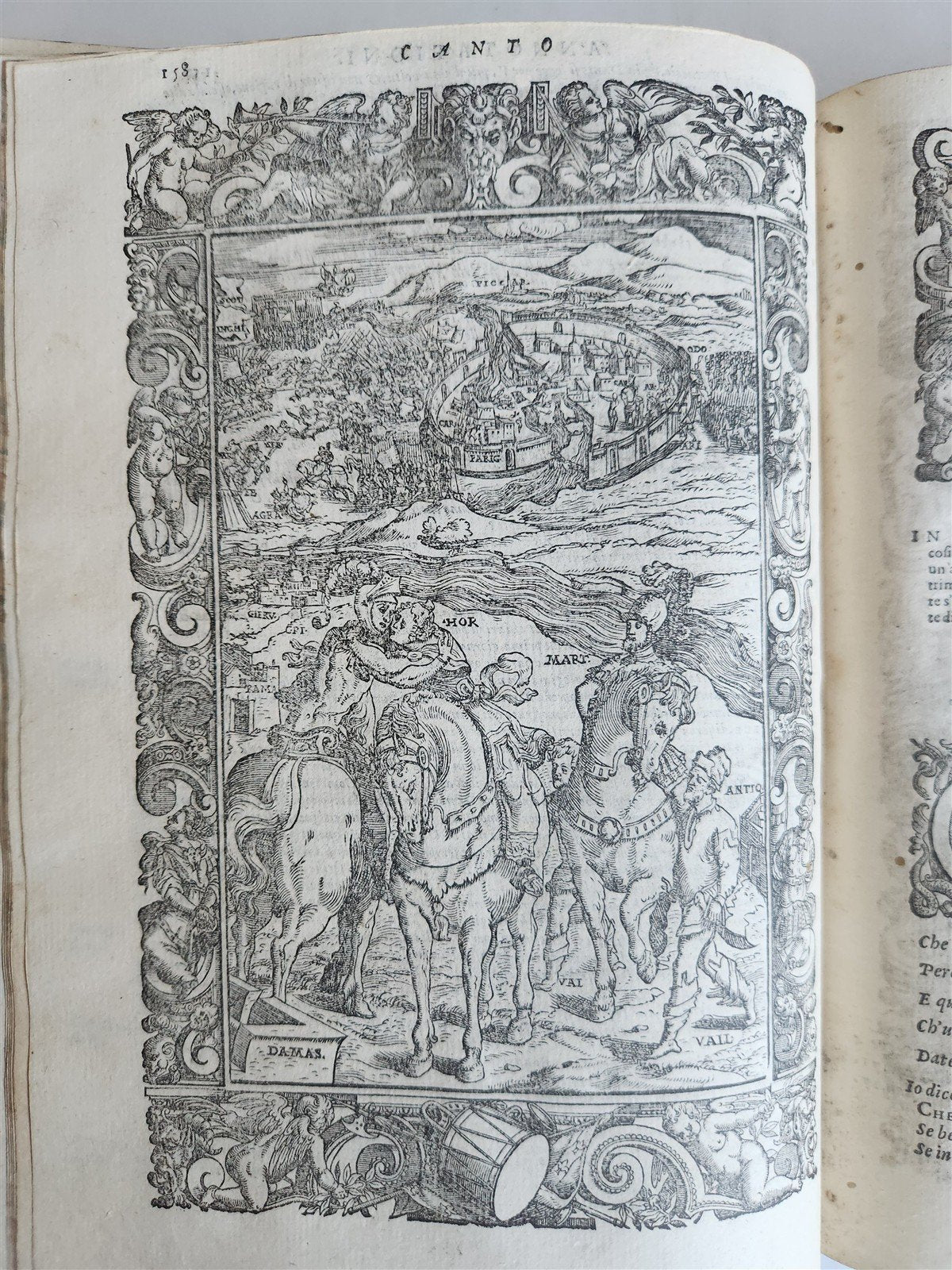 1580 ORLANDO FURIOSO by LUDOVICO ARIOSTO amazingly illustrated ANTIQUE 16th CENT