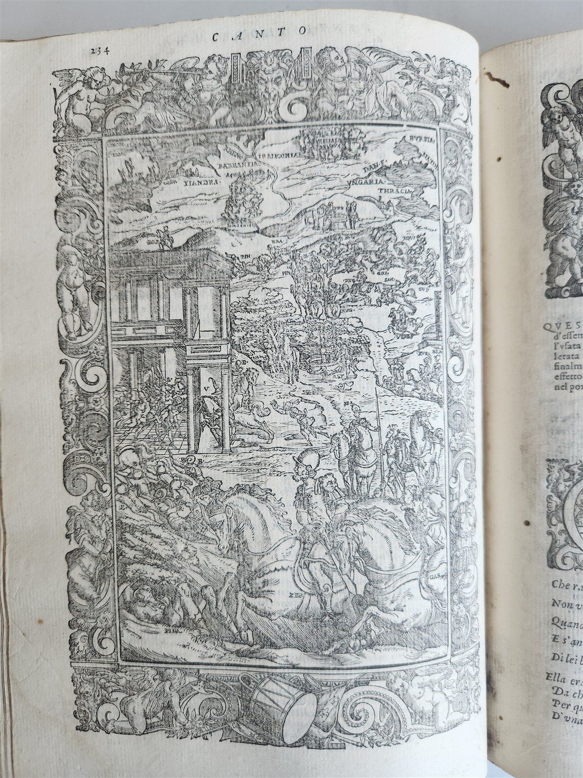 1580 ORLANDO FURIOSO by LUDOVICO ARIOSTO amazingly illustrated ANTIQUE 16th CENT