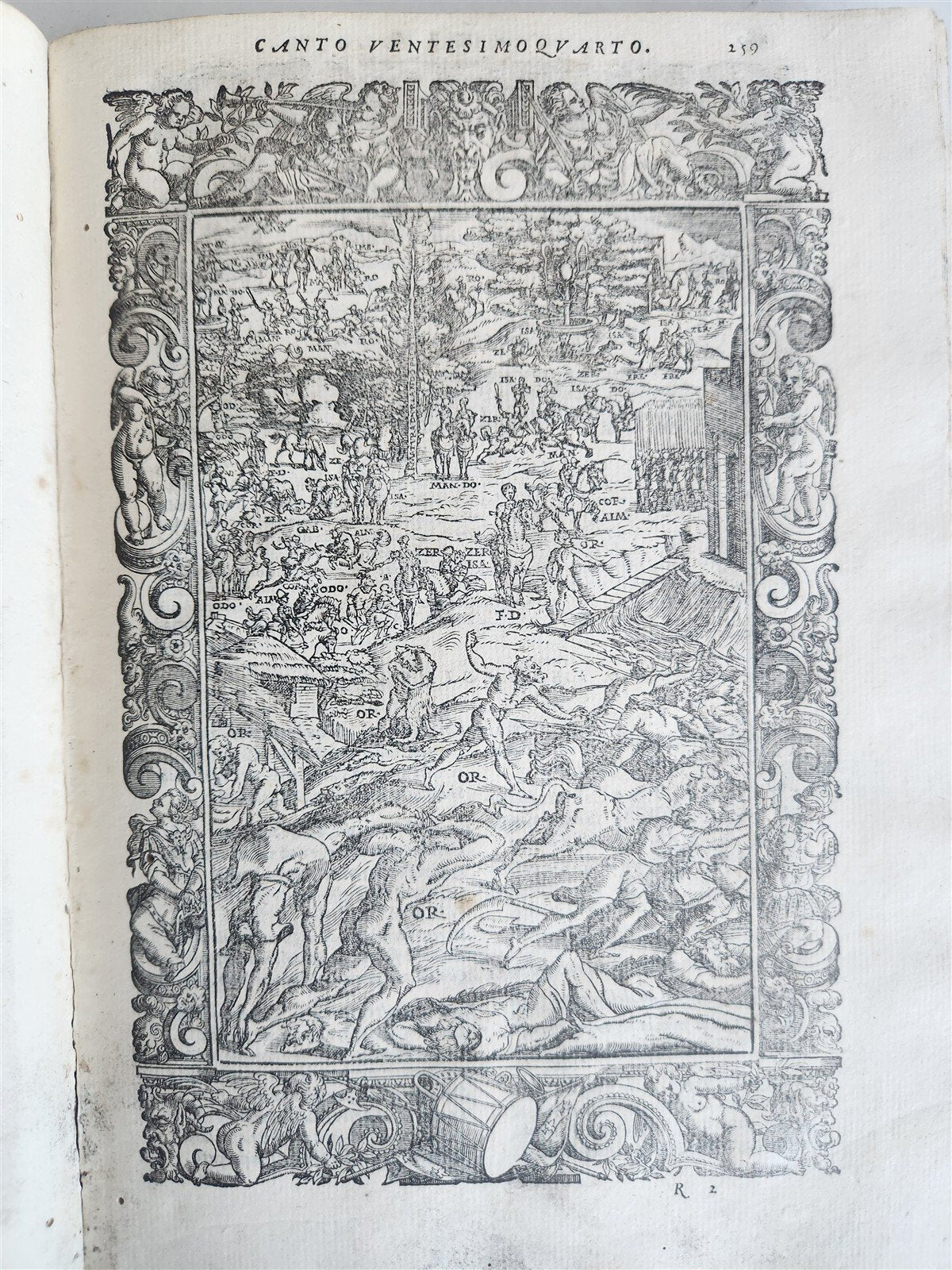 1580 ORLANDO FURIOSO by LUDOVICO ARIOSTO amazingly illustrated ANTIQUE 16th CENT