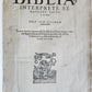 1554 BIBLE in LATIN ILLUSTRATED vellum bound folio ANTIQUE 16th CENTURY