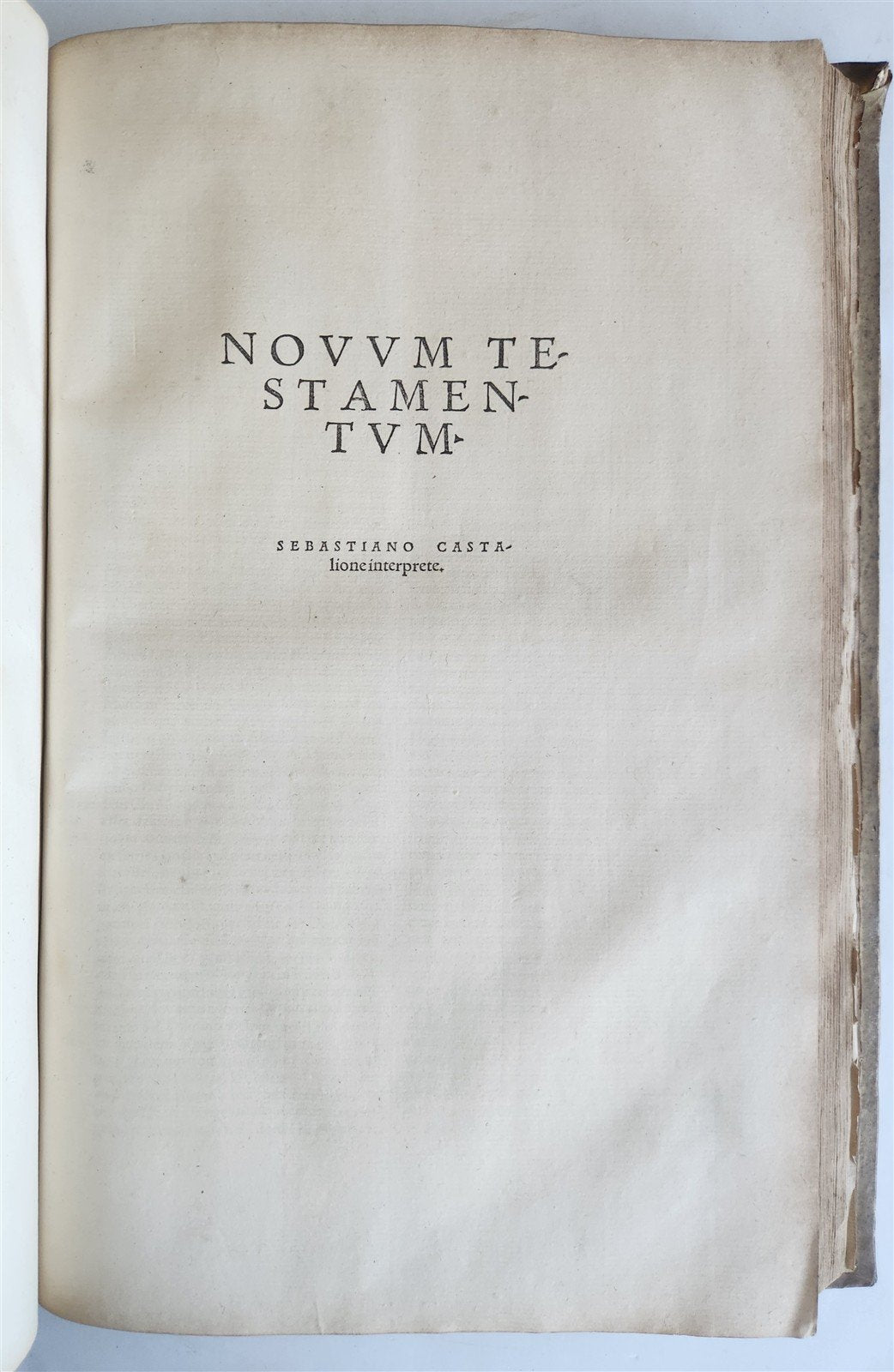 1554 BIBLE in LATIN ILLUSTRATED vellum bound folio ANTIQUE 16th CENTURY