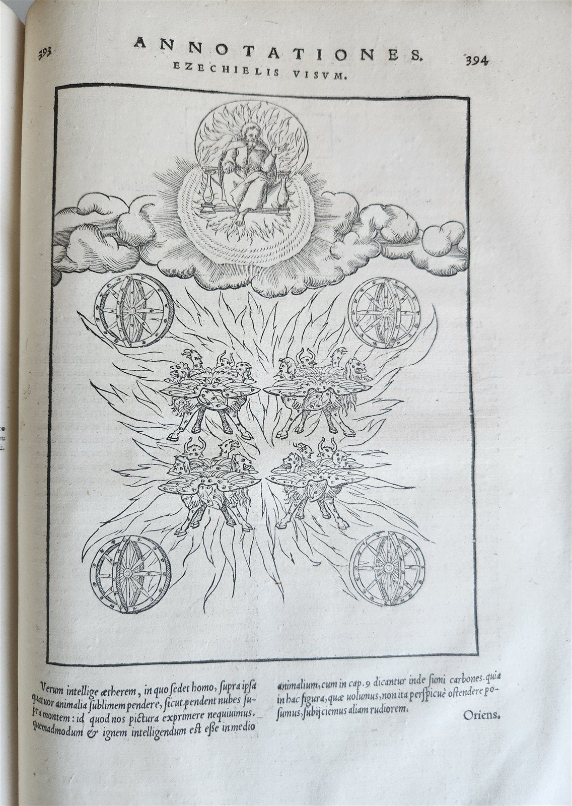 1554 BIBLE in LATIN ILLUSTRATED vellum bound folio ANTIQUE 16th CENTURY