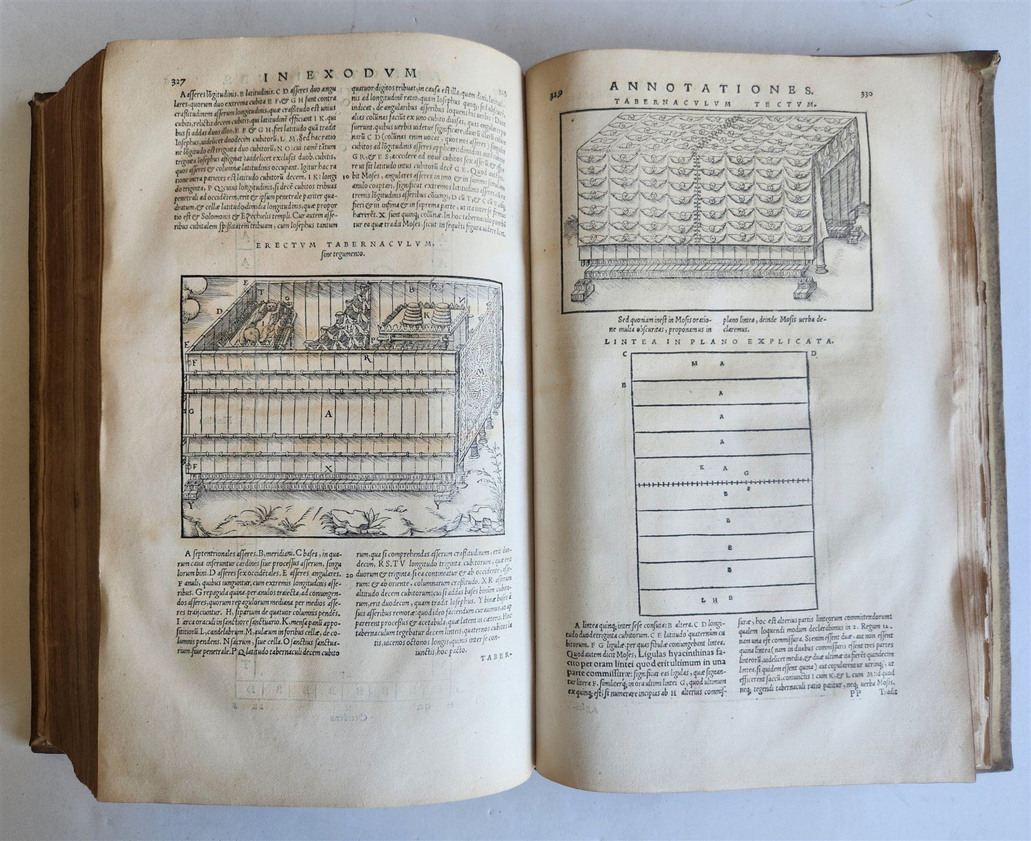 1554 BIBLE in LATIN ILLUSTRATED vellum bound folio ANTIQUE 16th CENTURY