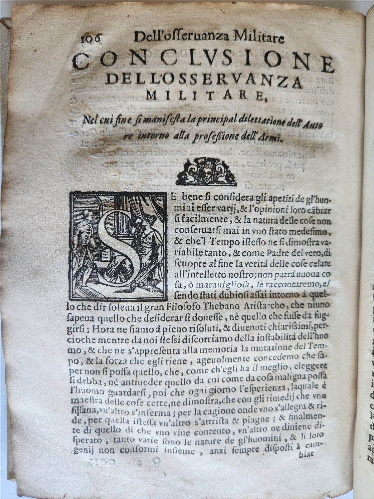 1576 ILLUSTRATED MILITARY TREATISE by Ferretti ANTIQUE Della osservanza militare