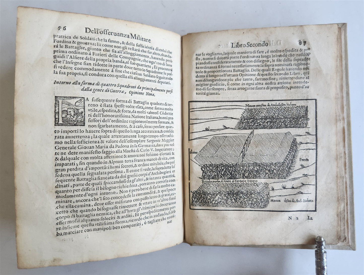 1576 ILLUSTRATED MILITARY TREATISE by Ferretti ANTIQUE Della osservanza militare