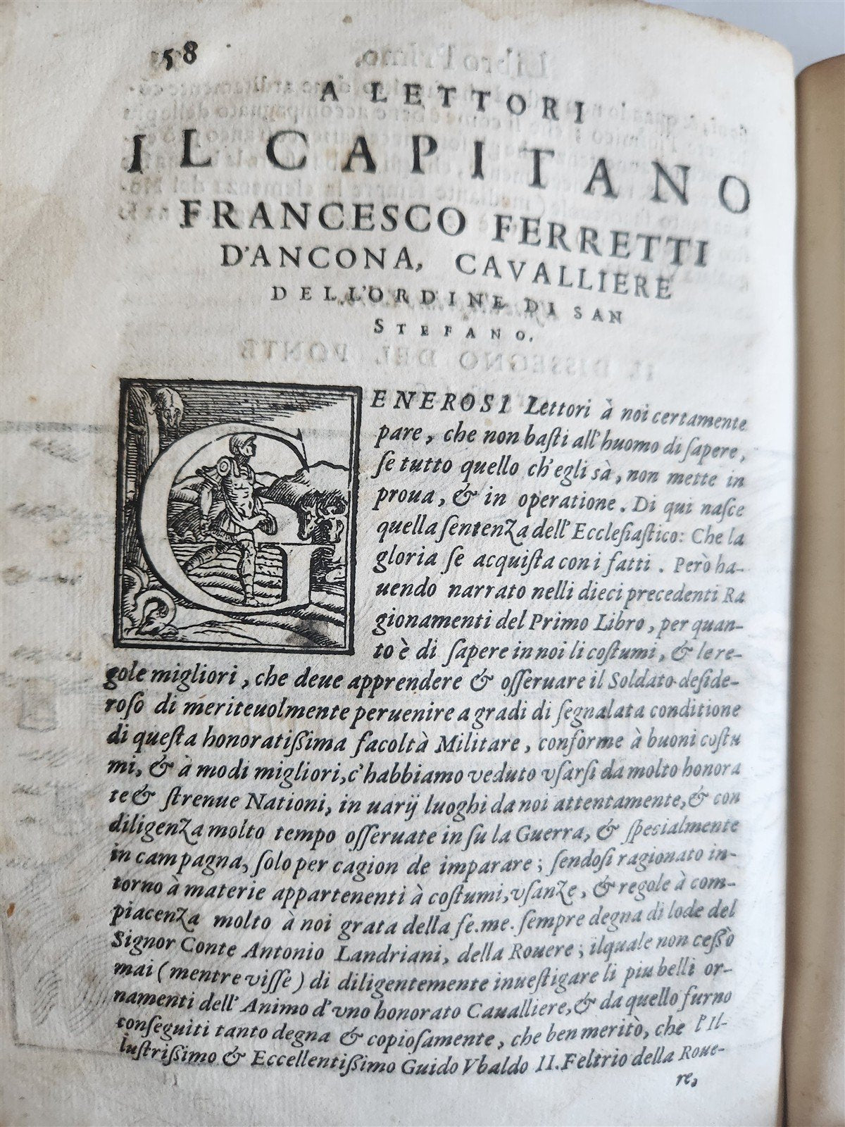 1576 ILLUSTRATED MILITARY TREATISE by Ferretti ANTIQUE Della osservanza militare