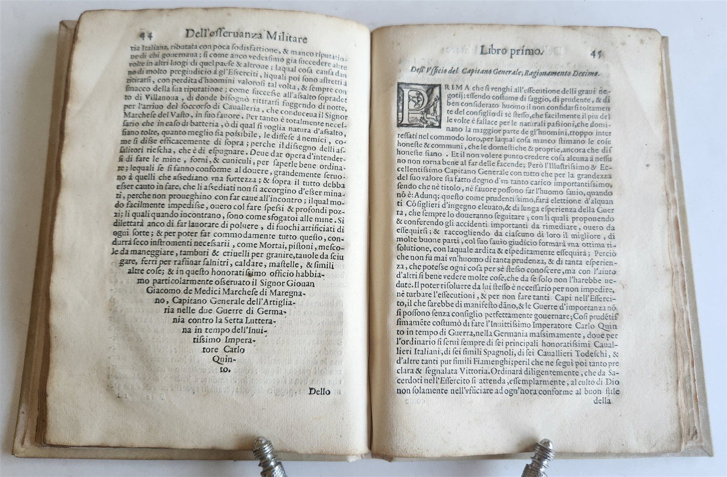 1576 ILLUSTRATED MILITARY TREATISE by Ferretti ANTIQUE Della osservanza militare