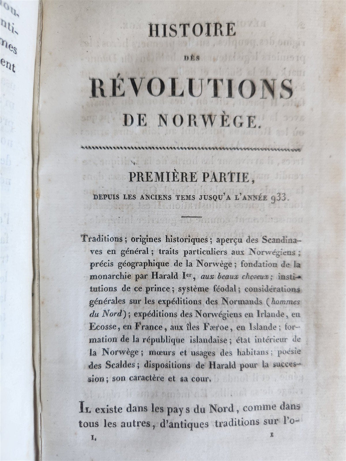 1818 HISTOIRE des REVOLUTIONS de NORWEGE antique 2 VOLUMES w/ MAP