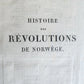 1818 HISTOIRE des REVOLUTIONS de NORWEGE antique 2 VOLUMES w/ MAP