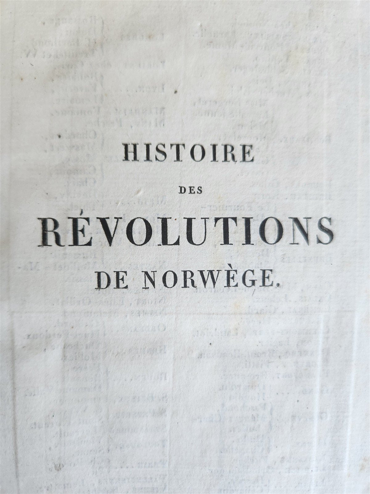 1818 HISTOIRE des REVOLUTIONS de NORWEGE antique 2 VOLUMES w/ MAP