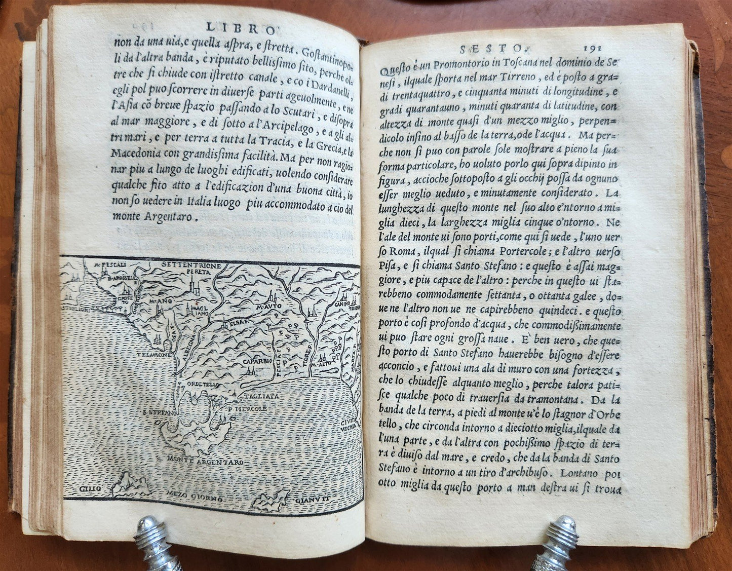 1554 DE LE LETTERE di M. CLAUDIO TOLOMEI ILLUSTRATED w/ MAP antique 16th CENTURY