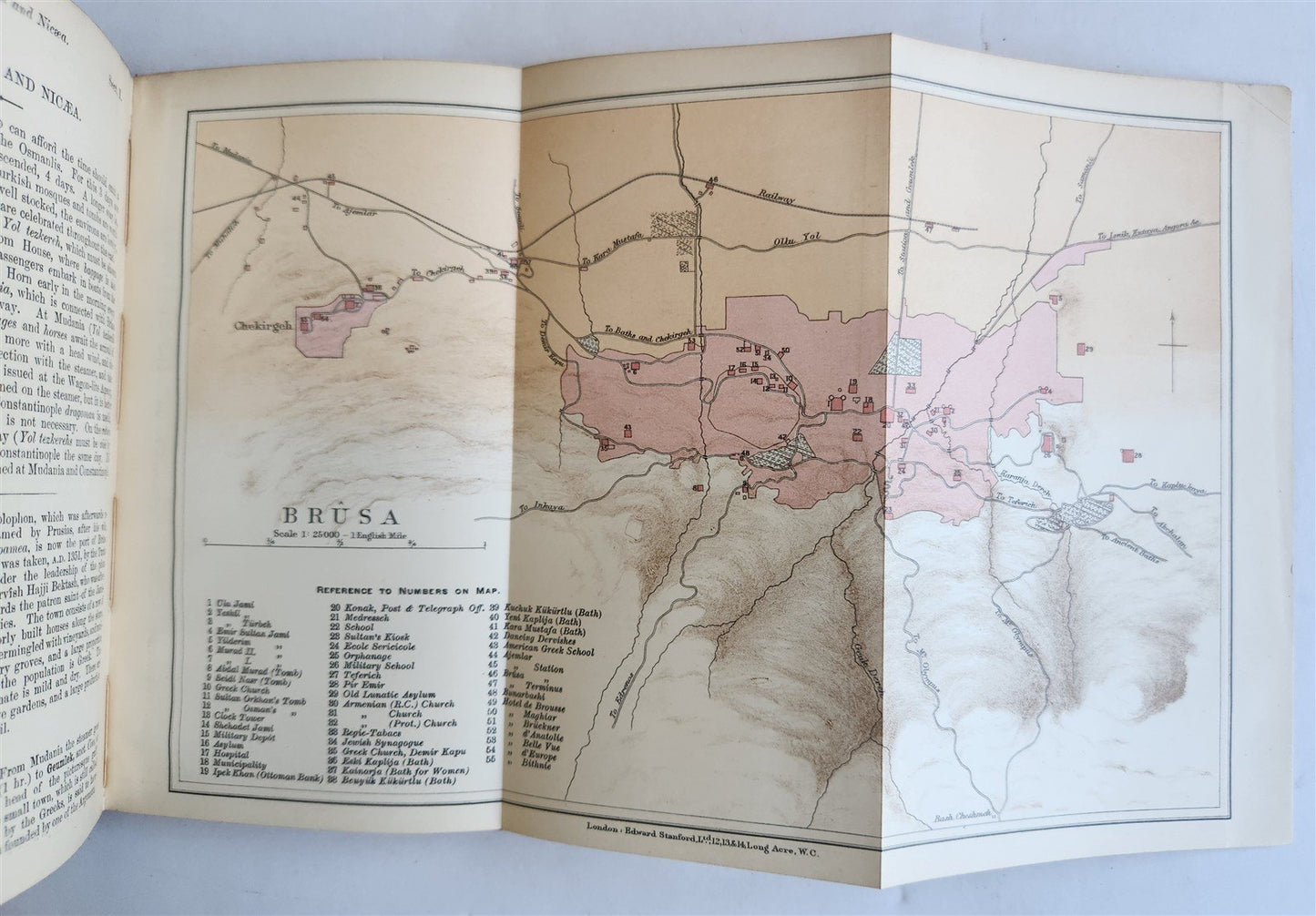 1907 HANDBOOK for TRAVELLERS in CONSTANTINOPLE antique ILLUSTRATED w/ MAPS