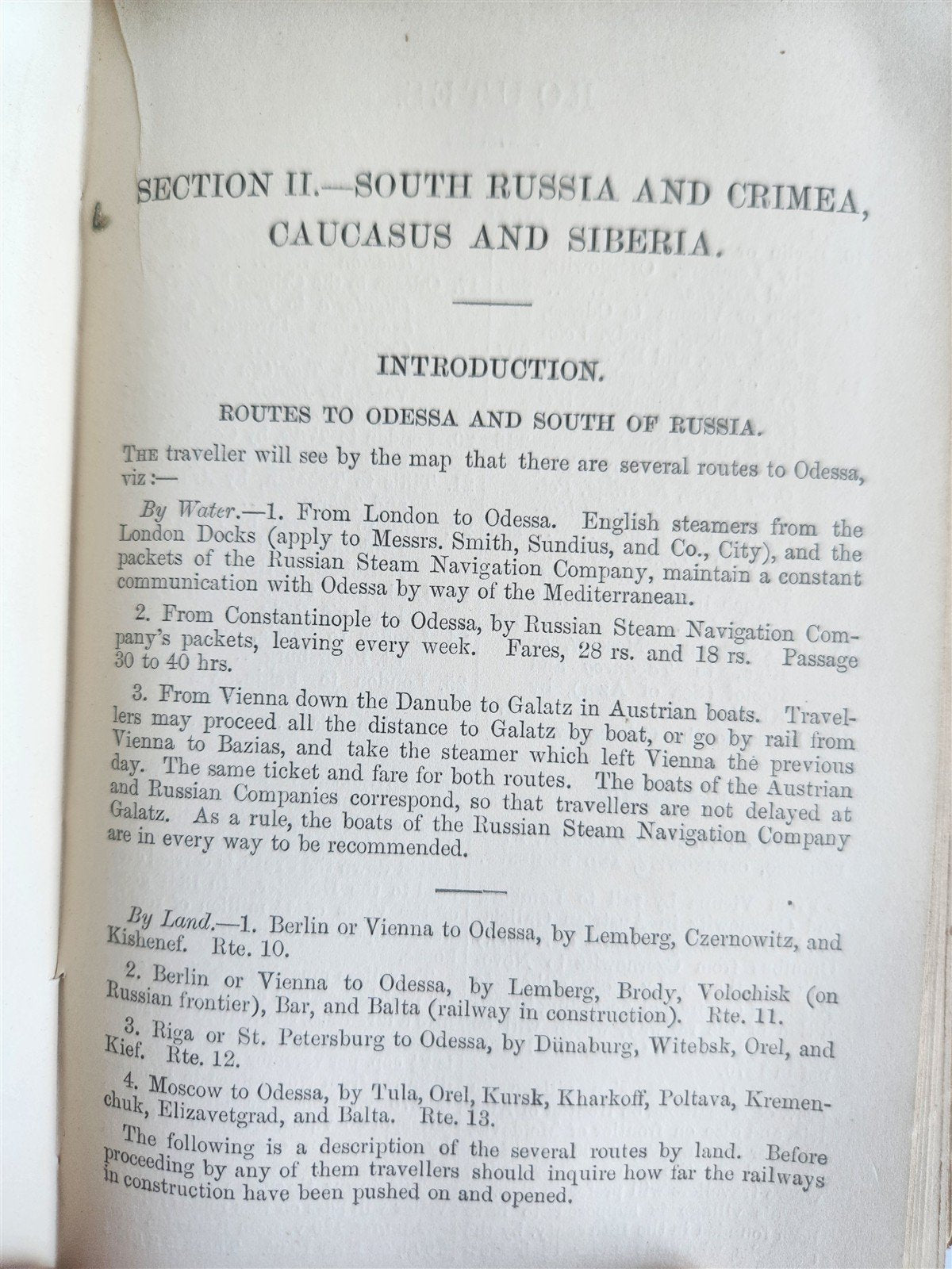 1868 HANDBOOK for TRAVELLERS in RUSSIA POLAND FINLAND antique ILLUSTRATED w/ MAP