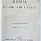 1865 HANDBOOK for TRAVELLERS in RUSSIA POLAND FINLAND antique ILLUSTRATED w/ MAP