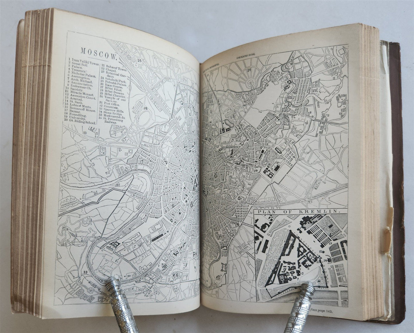 1865 HANDBOOK for TRAVELLERS in RUSSIA POLAND FINLAND antique ILLUSTRATED w/ MAP