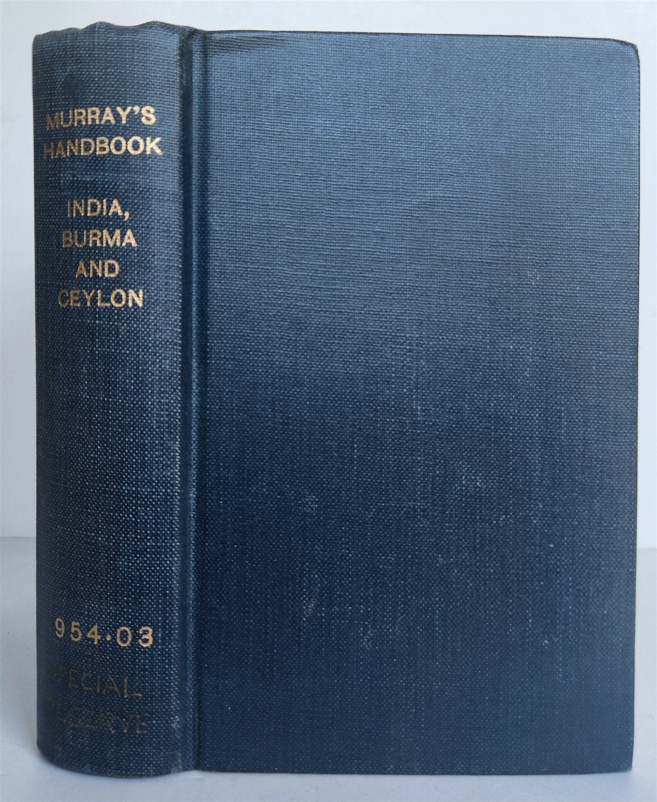 1926 HANDBOOK for TRAVELLERS in INDIA BURMA CEYLON antique ILLUSTRATED w/ MAPS