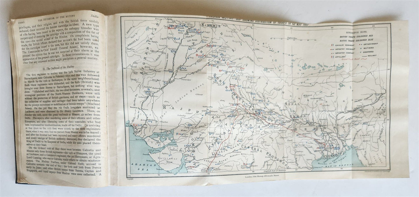 1926 HANDBOOK for TRAVELLERS in INDIA BURMA CEYLON antique ILLUSTRATED w/ MAPS