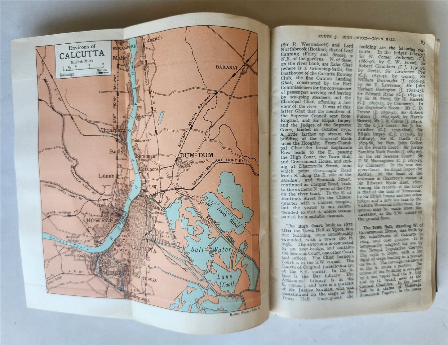 1926 HANDBOOK for TRAVELLERS in INDIA BURMA CEYLON antique ILLUSTRATED w/ MAPS