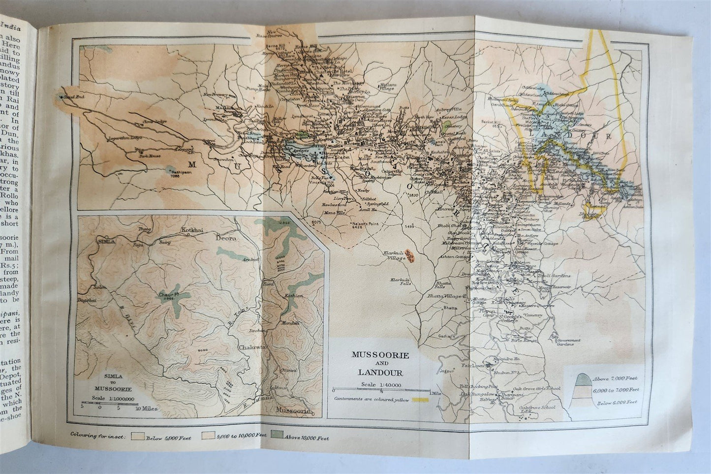 1926 HANDBOOK for TRAVELLERS in INDIA BURMA CEYLON antique ILLUSTRATED w/ MAPS