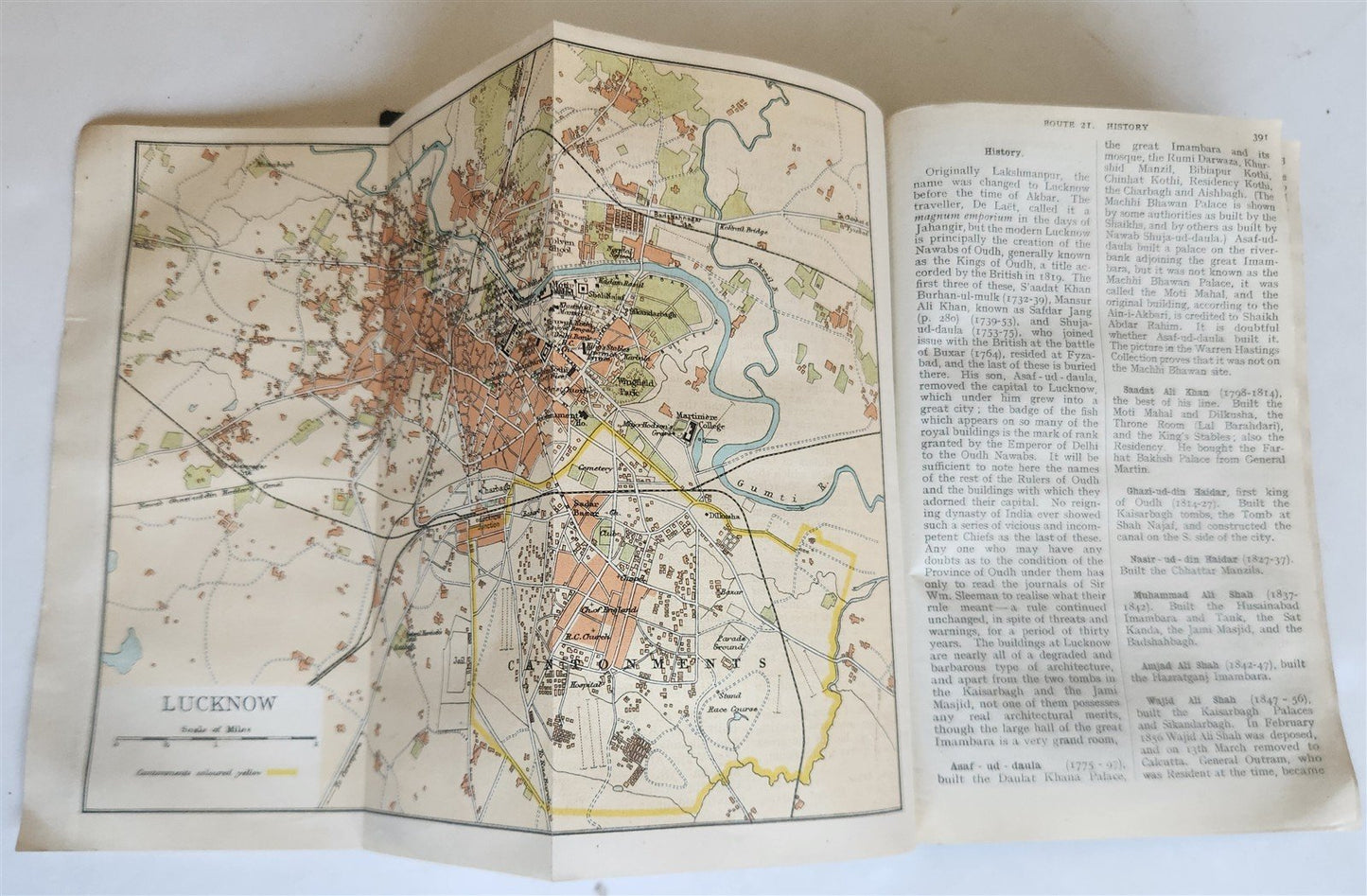 1926 HANDBOOK for TRAVELLERS in INDIA BURMA CEYLON antique ILLUSTRATED w/ MAPS