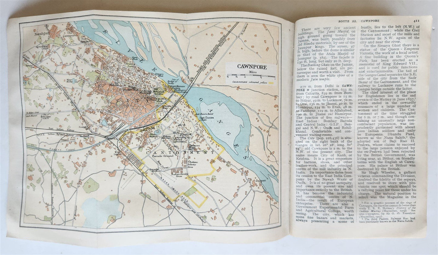 1926 HANDBOOK for TRAVELLERS in INDIA BURMA CEYLON antique ILLUSTRATED w/ MAPS