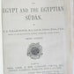 1911 Cook's Handbook for EGYPT & SUDAN antique ILLUSTRATED w/ MAPS