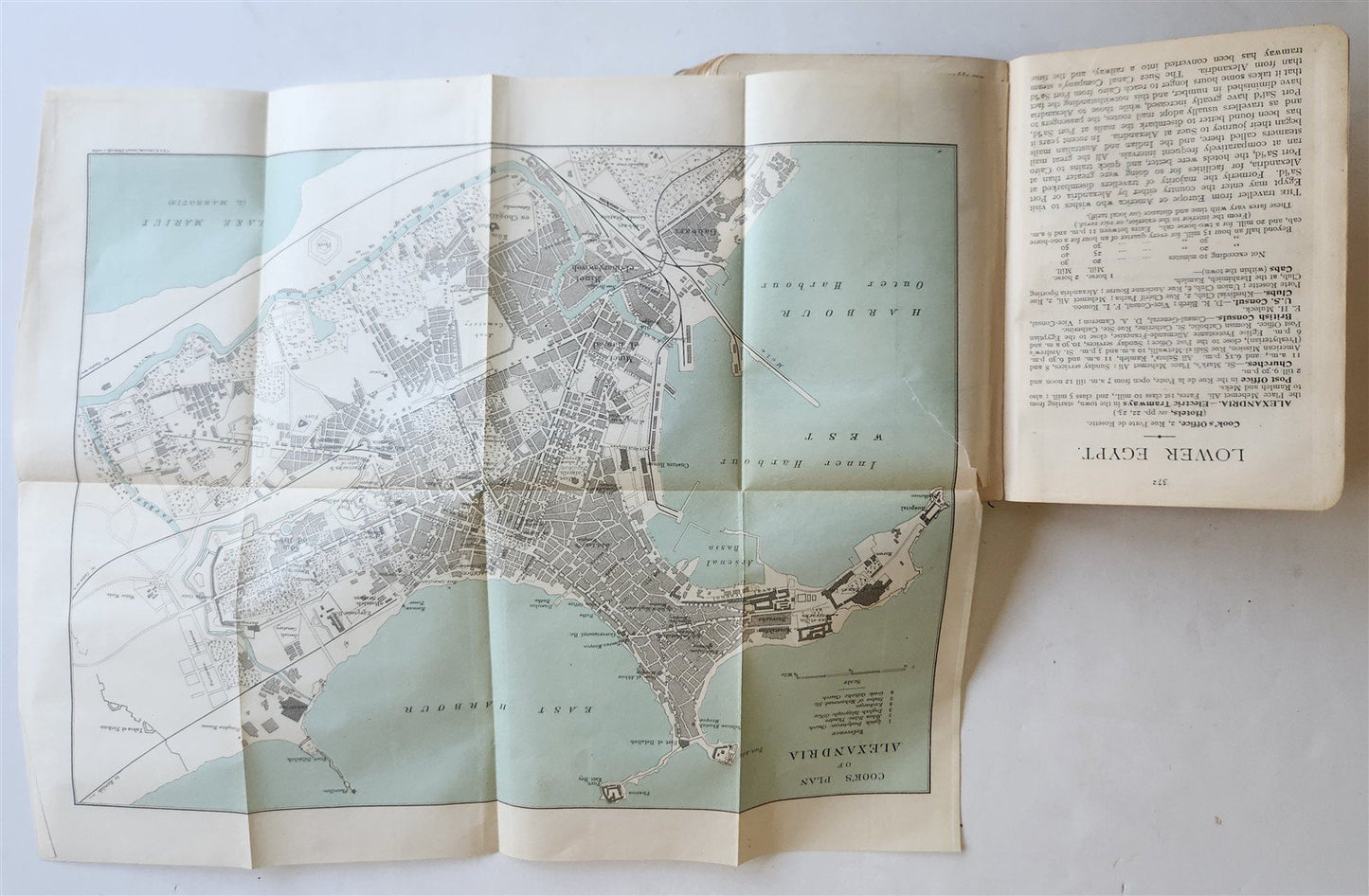 1911 Cook's Handbook for EGYPT & SUDAN antique ILLUSTRATED w/ MAPS