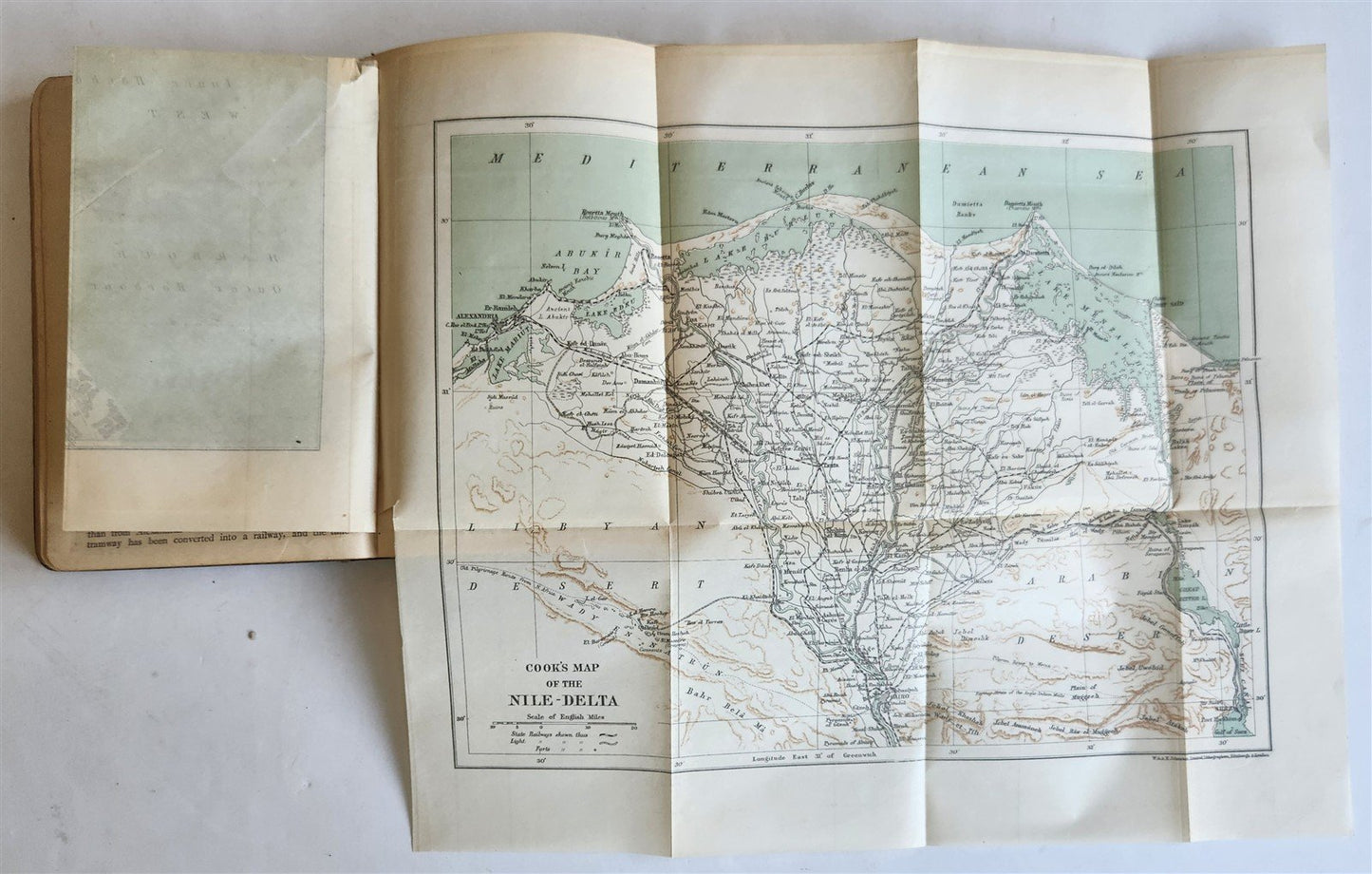 1911 Cook's Handbook for EGYPT & SUDAN antique ILLUSTRATED w/ MAPS