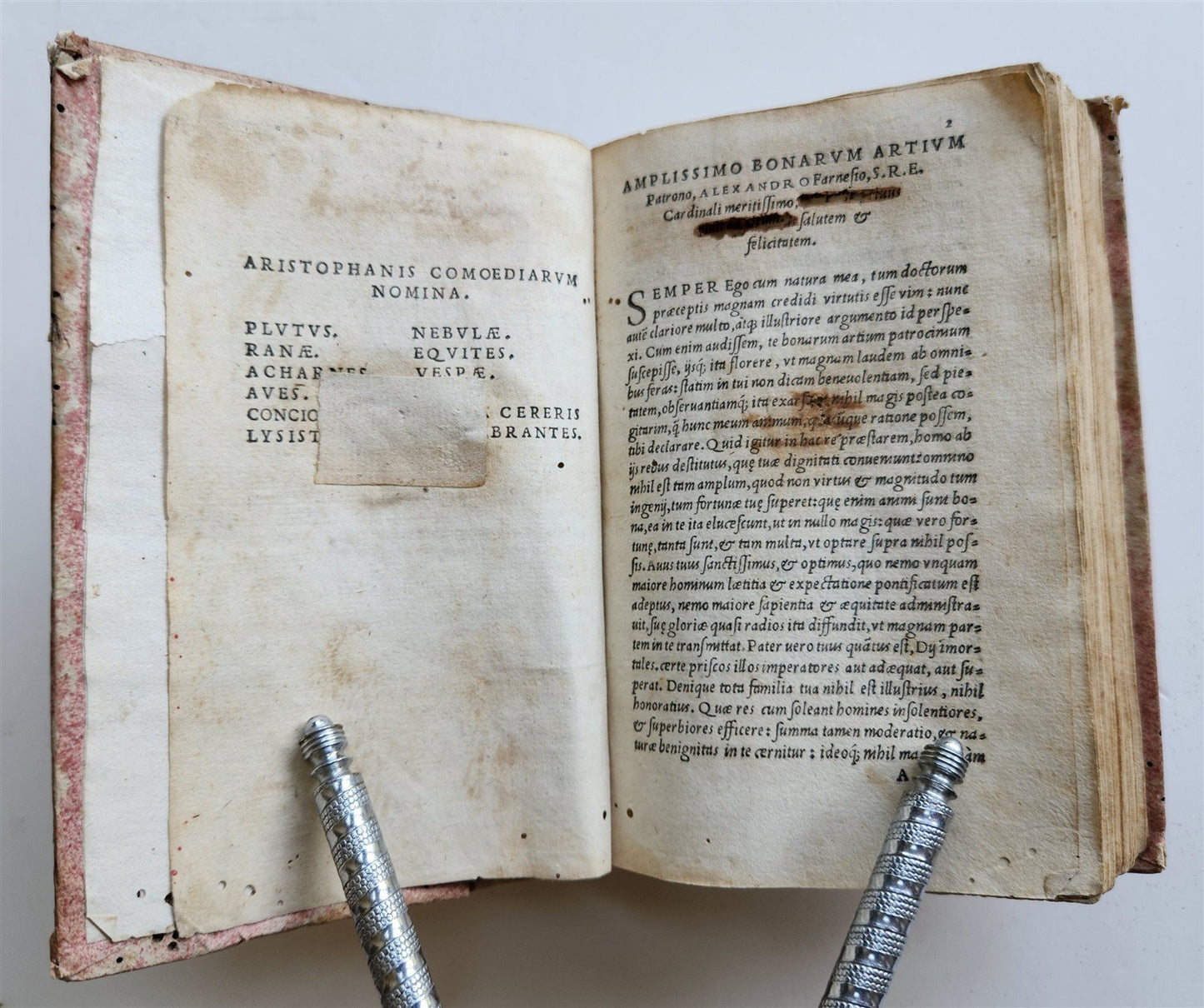 1538 ARISTOPHANES COMEDIES antique 1st EDITION 16th CENTURY rare