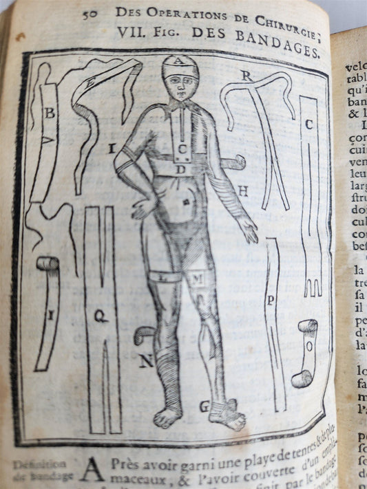 1765 COURSES of SURGICAL OPERATIONS antique ILLUSTRATED MEDICAL TREATISE