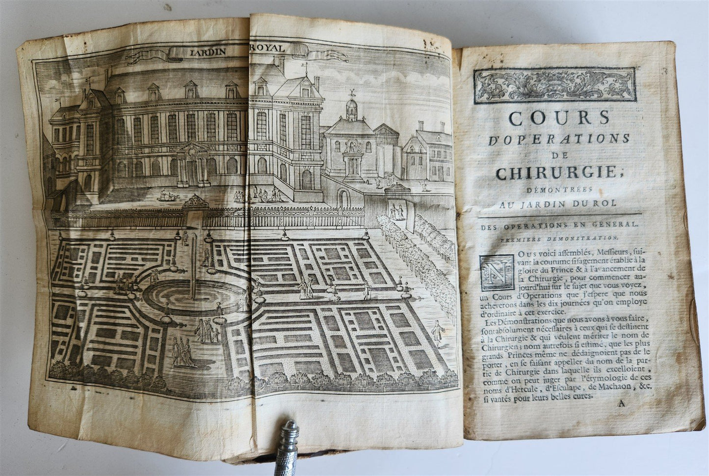 1765 COURSES of SURGICAL OPERATIONS antique ILLUSTRATED MEDICAL TREATISE