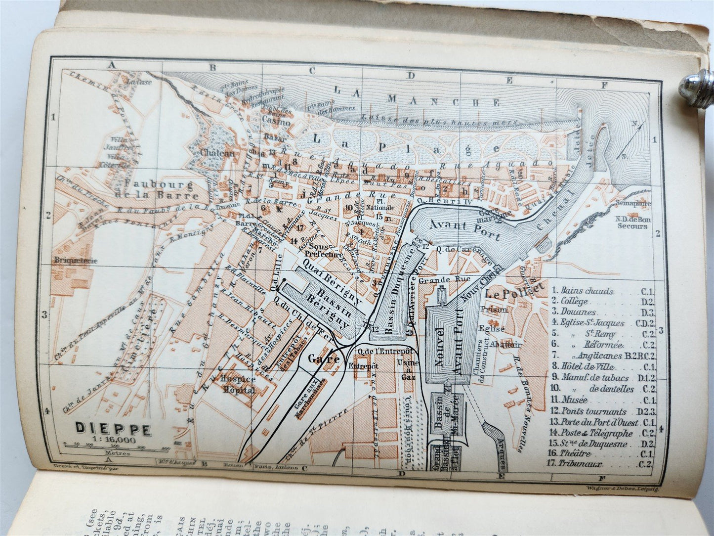 1896 BAEDERKER'S PARIS and ITS ENVIRONS antique ILLUSTRATED w/ MAPS & PLANS